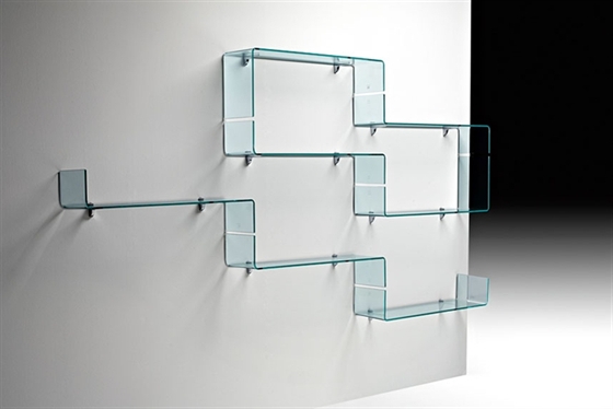 Glass Shelf Brackets As Decorative Shelves