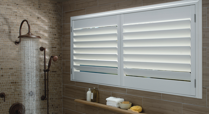 Plantation Shutters For Bathroom and Kitchen Windows