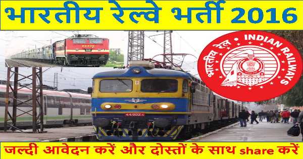 Get Notify About Indian Railway Latest Jobs 2016